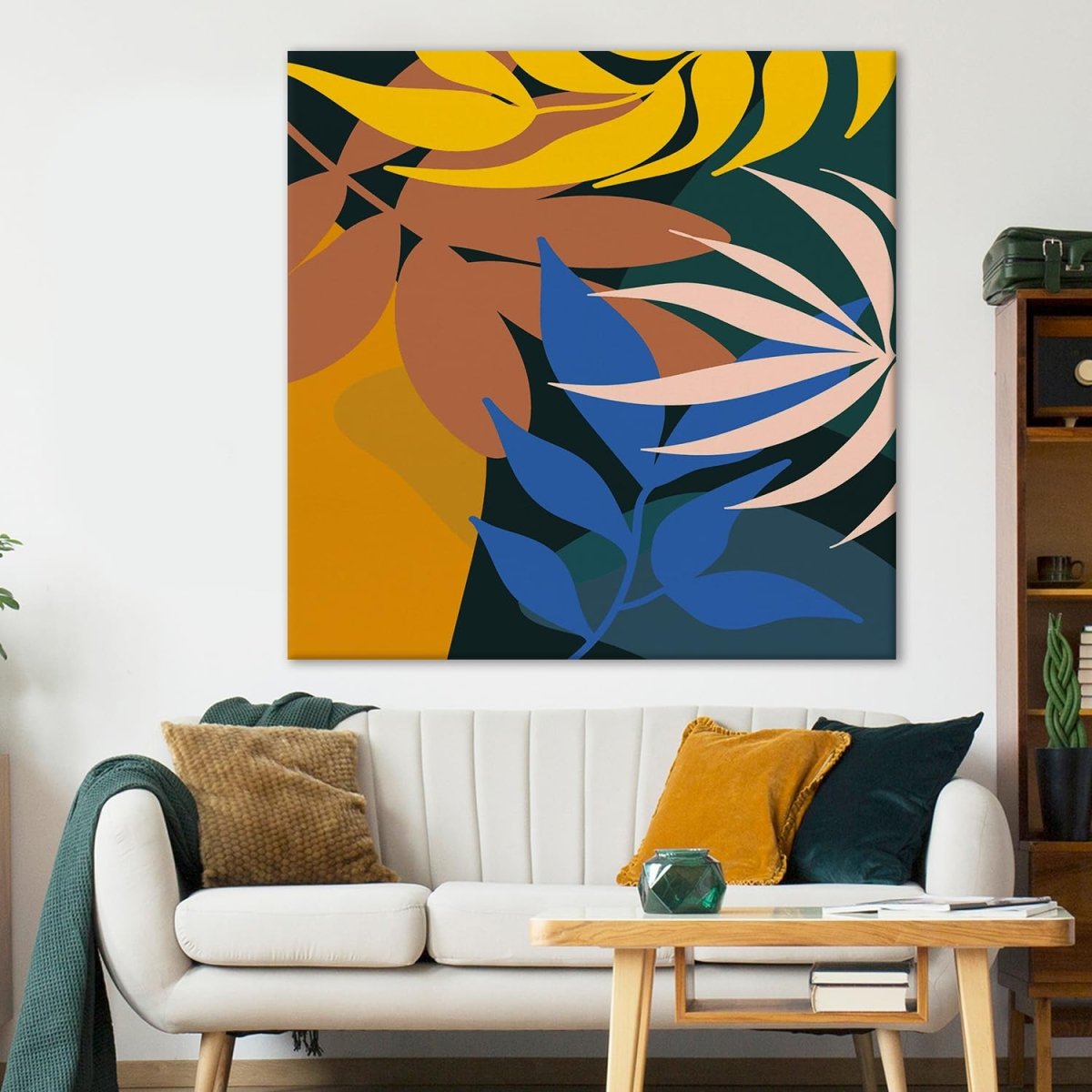 Mountain Majesty Boho Canvas Art (36 x 36 Inches)