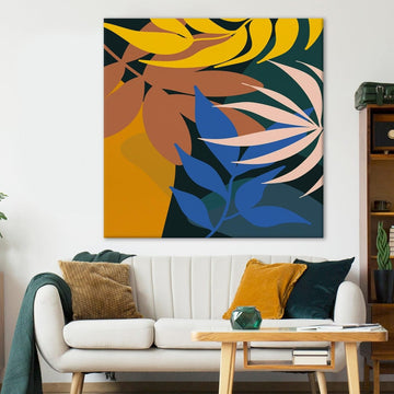 Mountain Majesty Boho Canvas Art (36 x 36 Inches)