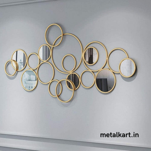 Multicircular 7 rounded mirrors (48 x 24 Inches)