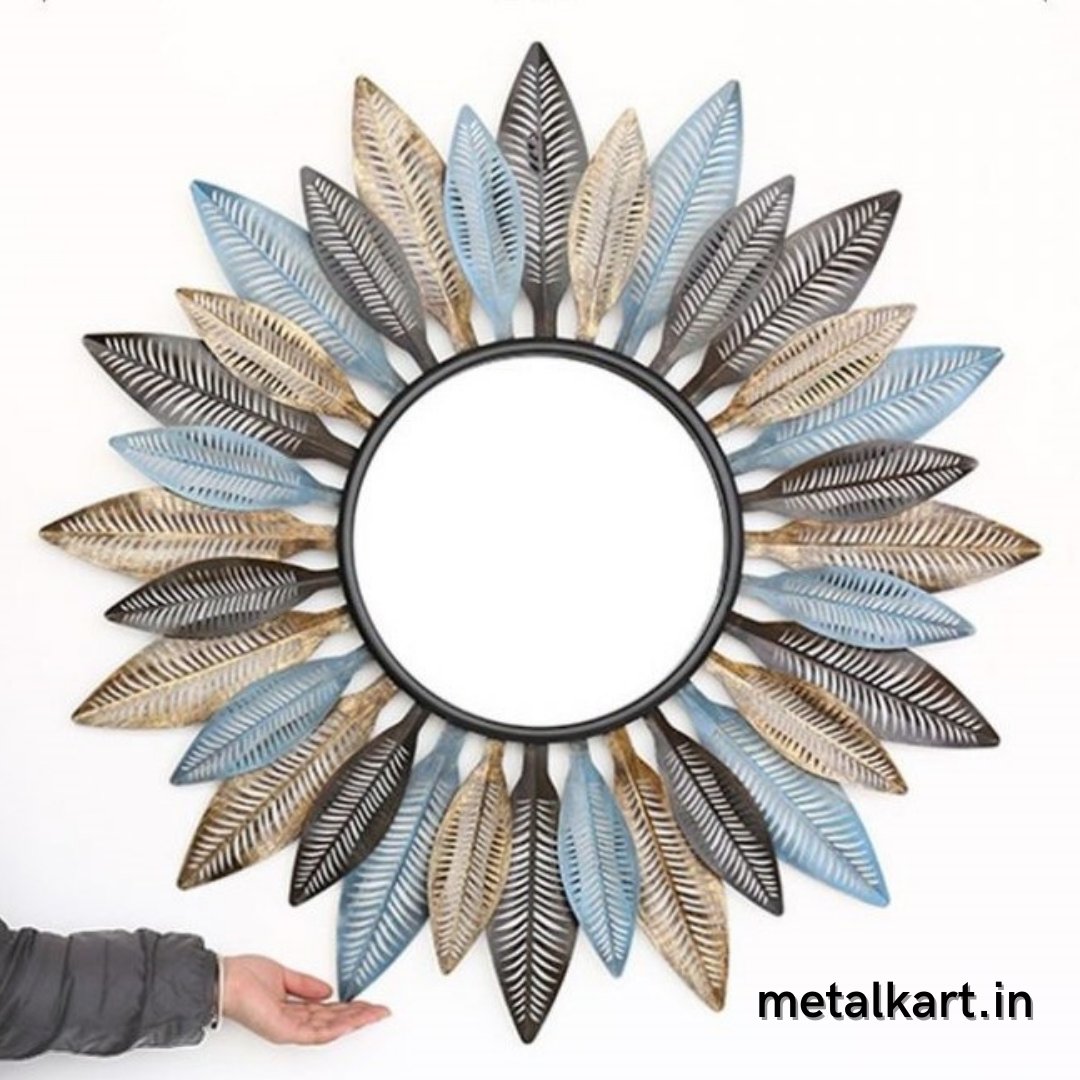 Multicolor Leafy Mirror (30 Inches)