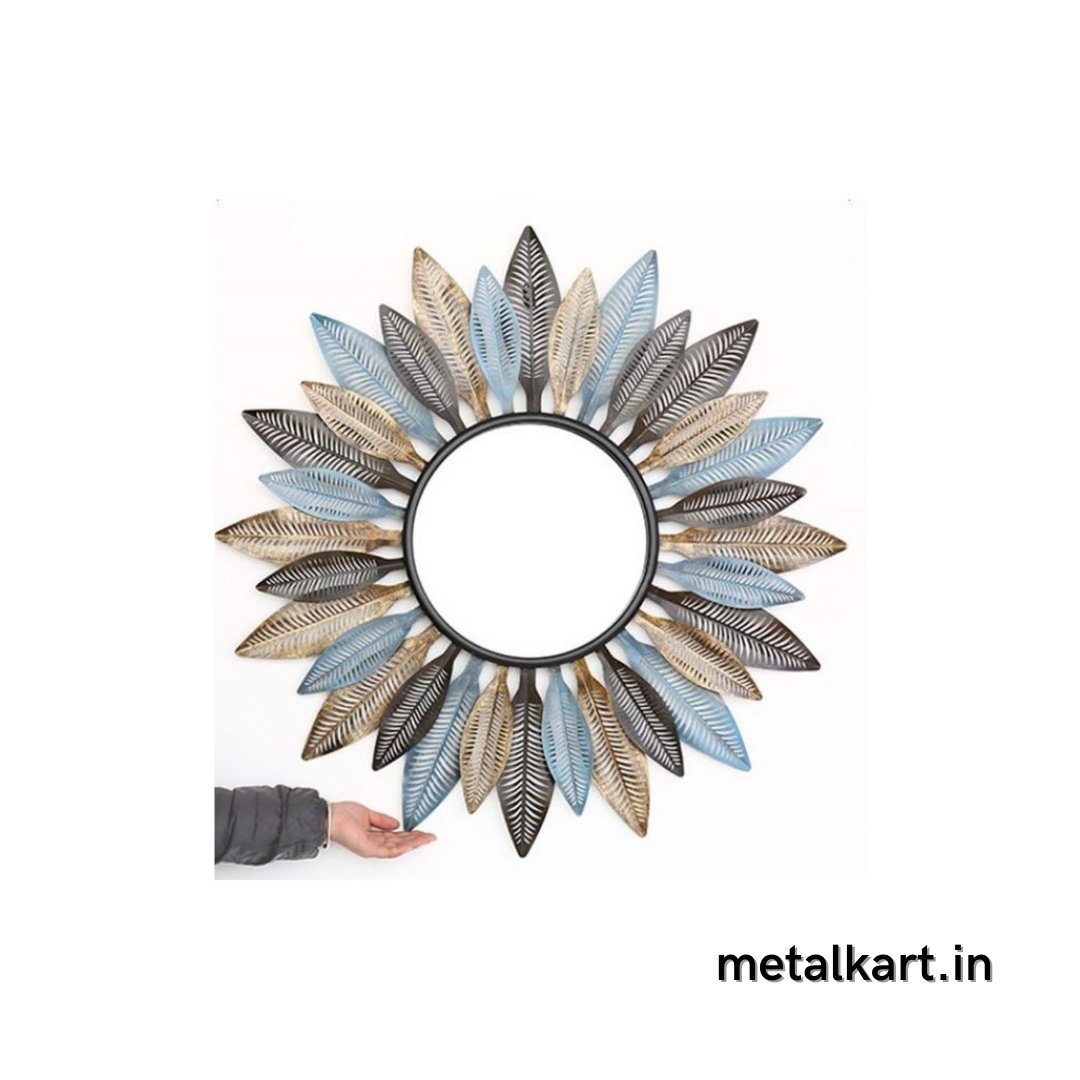 Multicolor Leafy Mirror (30 Inches)