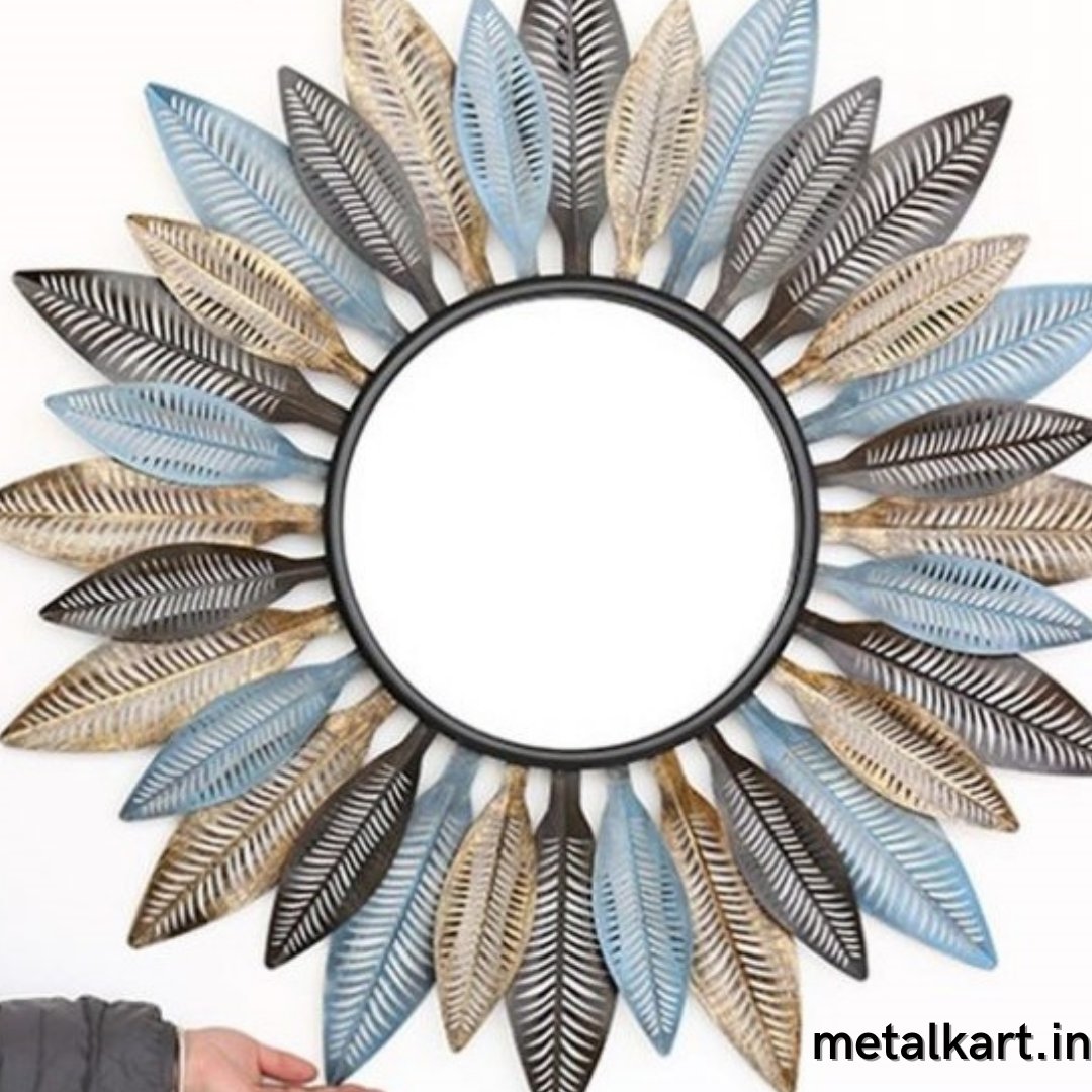 Multicolor Leafy Mirror (30 Inches)