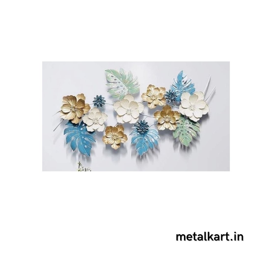 Multicolor leafy wall accent (48 x 26 Inches)