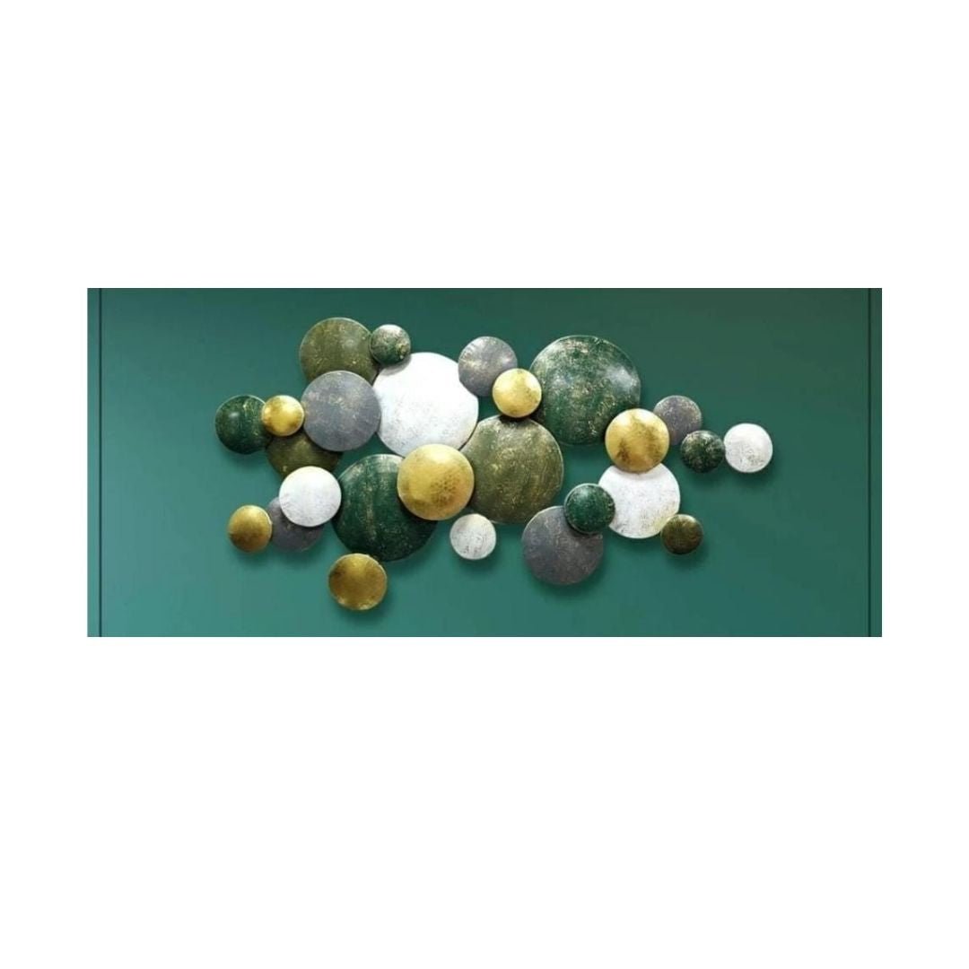 Multicolor Precious Pebbles Metal Wall Art (50 x 27 Inches)