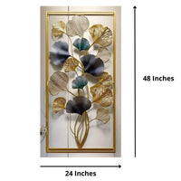 Thumbnail for Multicolor Vertical Framed Metal wall Art (24 x 48 Inches)