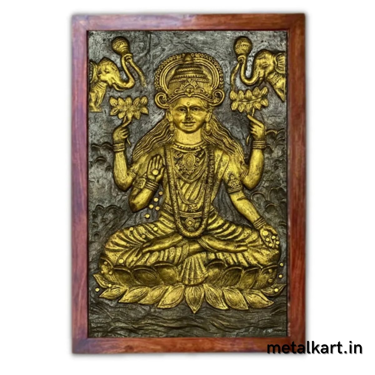 Om Jai Laksmi Mata 3D Wall Sculpture (36 x 24 Inches)