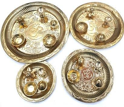 Om Simple Pooja Thali
