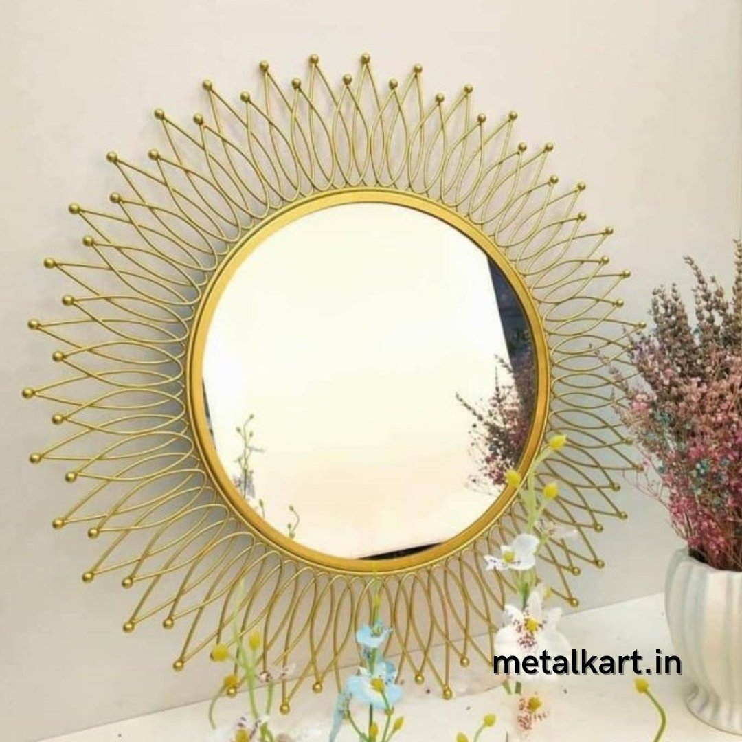 Ornamental circular mirror (30 Inches)