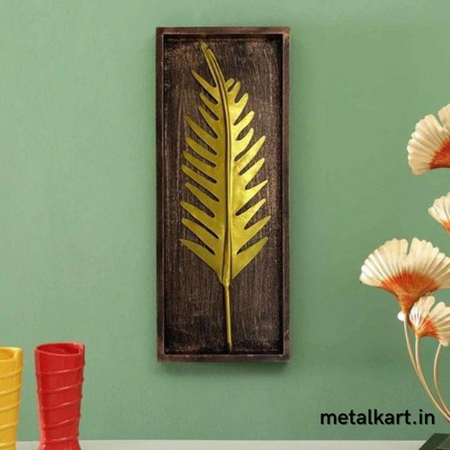 Palm Leaf Wall Decor (20 x 8 Inches)