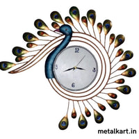 Thumbnail for Peacock design rustic wall clock (20 x 18 Inches)