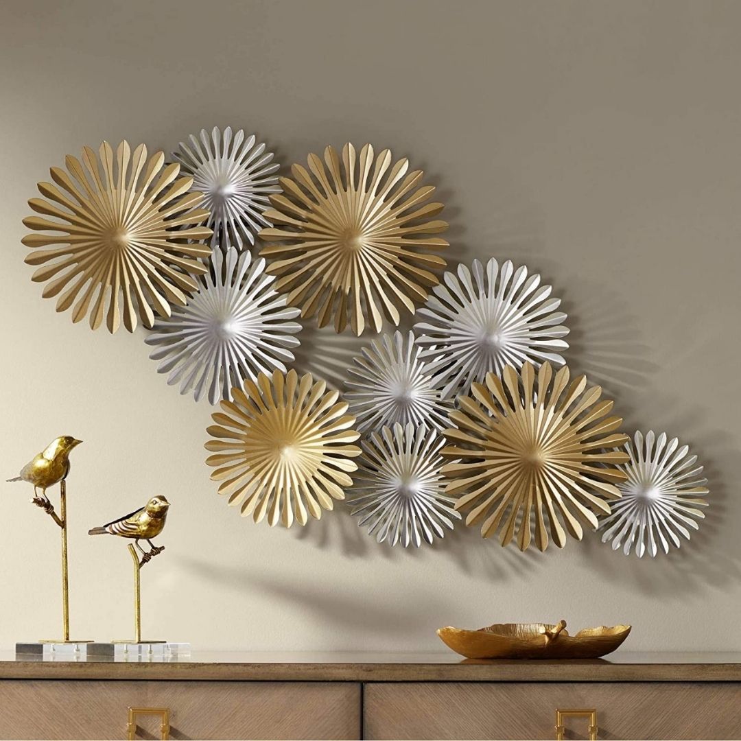 Premium Duo Color Inclined Slope Metal Wall Art (48 x 24 Inches)
