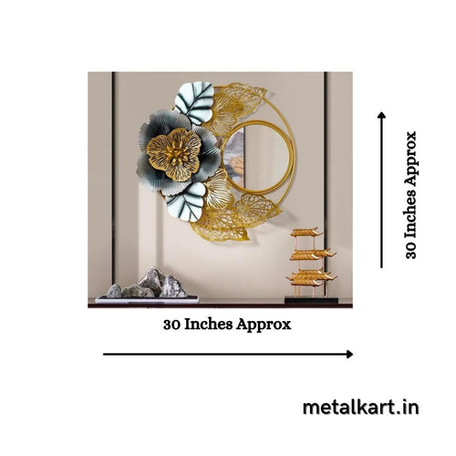 Premium Metallic Embedded wall mirror (32 x 32 Inches)