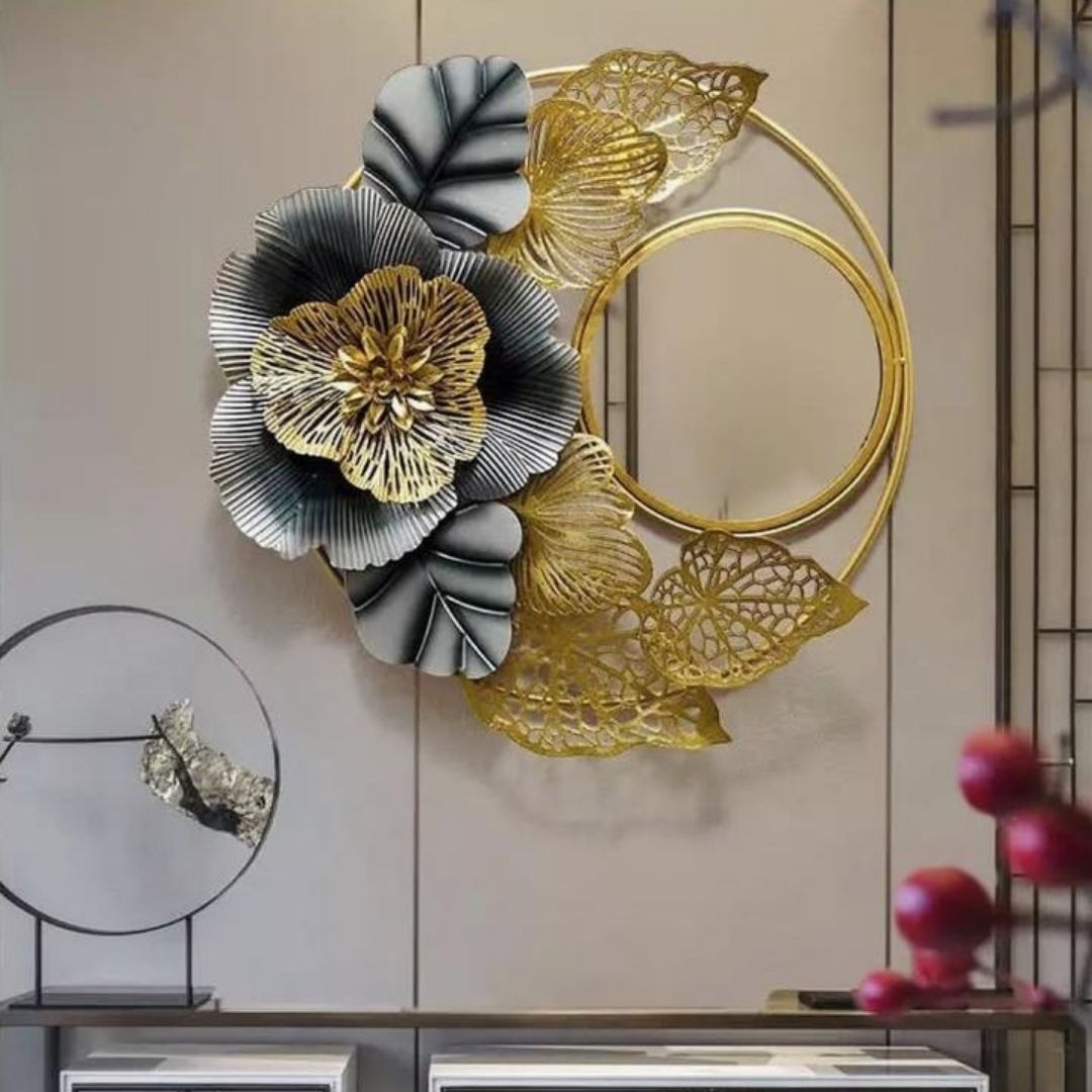 Premium Metallic Embedded wall mirror (32 x 32 Inches)