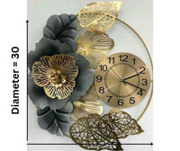 Thumbnail for Premium Metallic Wall Clock Cum Wall Design (30 x 30 Inches)