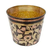 Thumbnail for Printed Brass Planter (H 8 Inch, Dia 10 Inch)