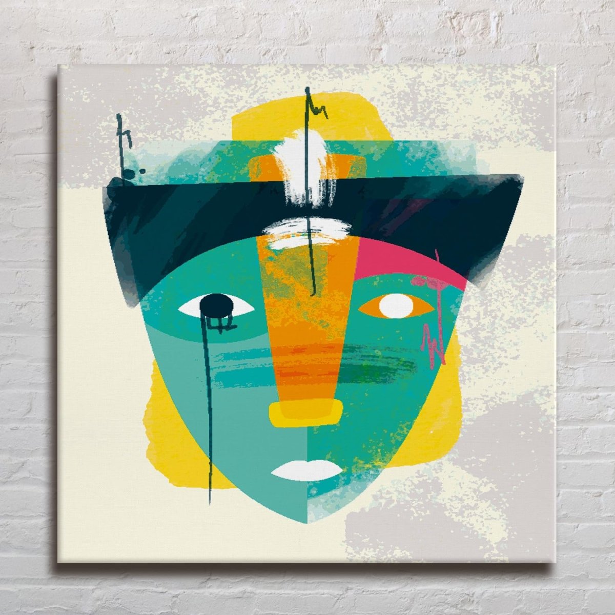 24 x 24 Inches / Wood Stretcher (Ready To Hang)