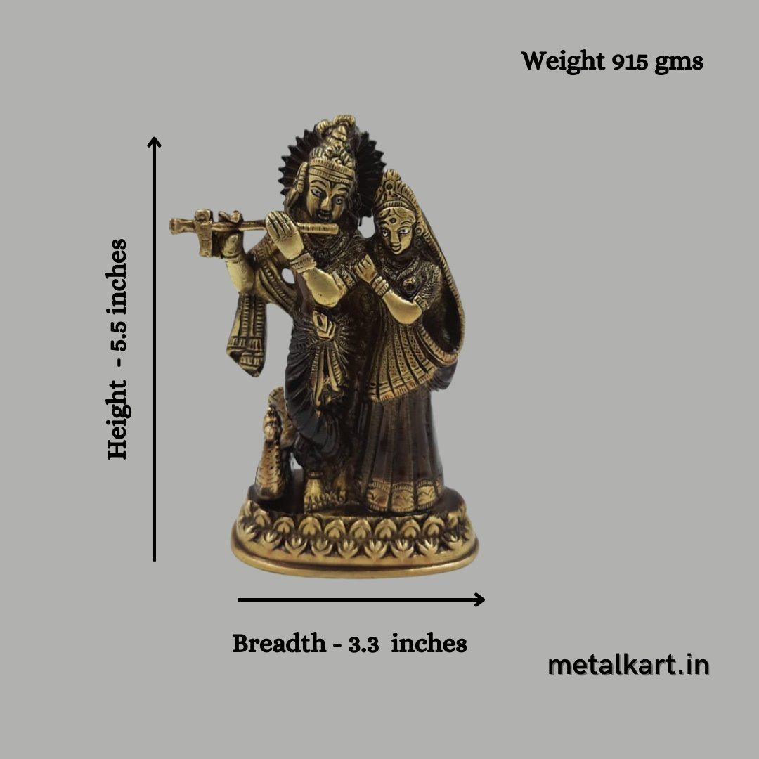 Radha Krishna (Weight 915 gms., Height 5.5 Inches)