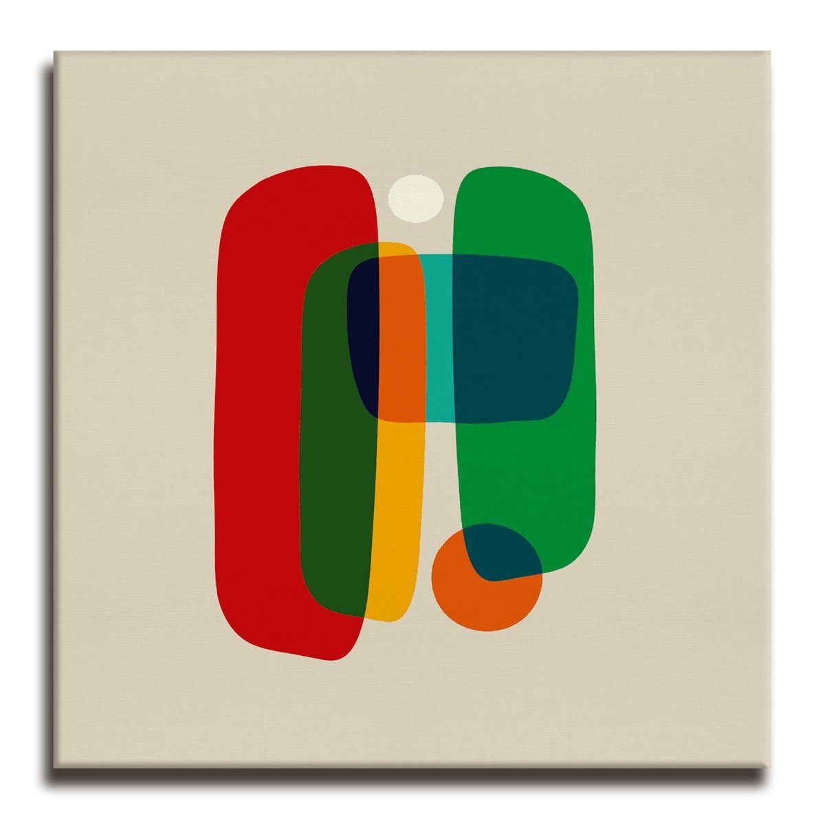 Rose and Visage Canvas Wall Design (36 x 36 Inches)