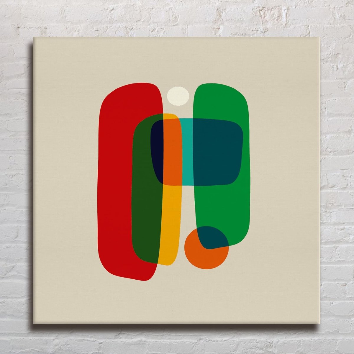 Rose and Visage Canvas Wall Design (36 x 36 Inches)