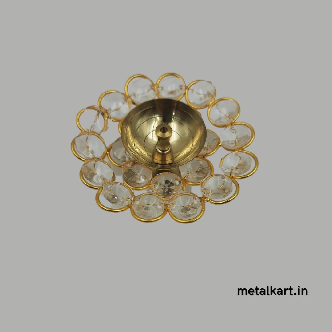 Round Crystal Diya