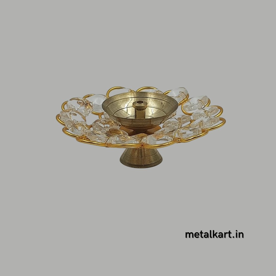 Round Crystal Diya