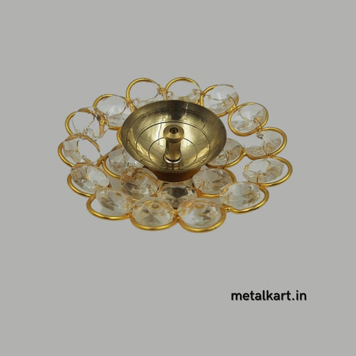 Round Crystal Diya