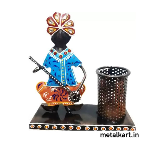 RUSTIC INDIAN PEN STAND