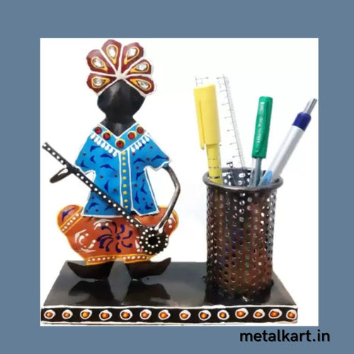 RUSTIC INDIAN PEN STAND