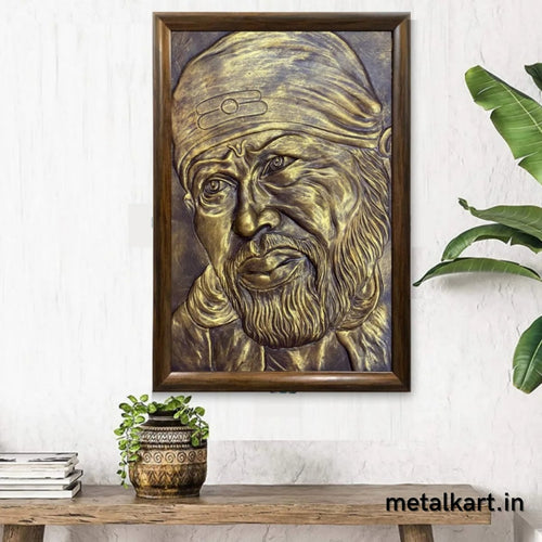 Sai Baba 3D Wall Hanging (36 x 24 Inches)