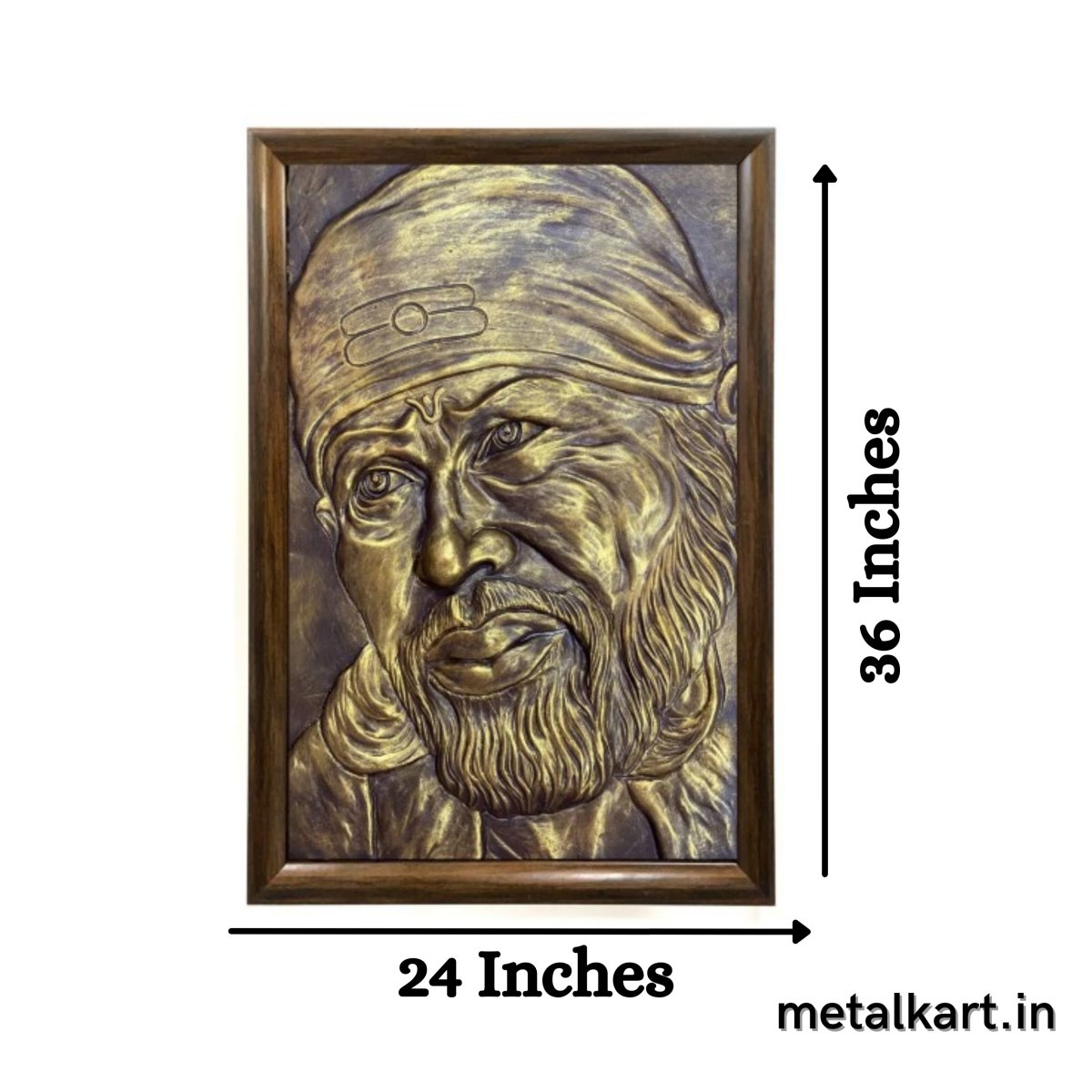 Sai Baba 3D Wall Hanging (36 x 24 Inches)