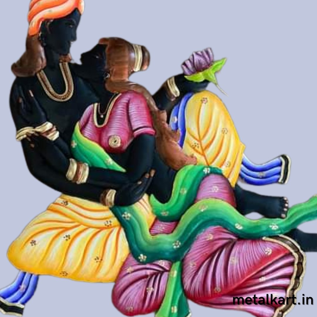 Sanyog Shringar Metallic Wall Art (22 x 22 Inches)