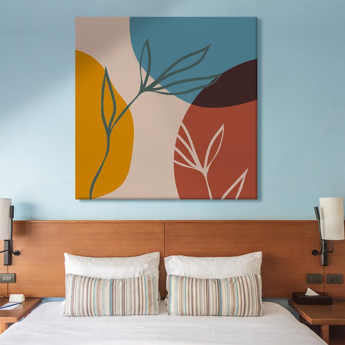 36 x 36 Inches / Wood Stretcher (Ready To Hang)