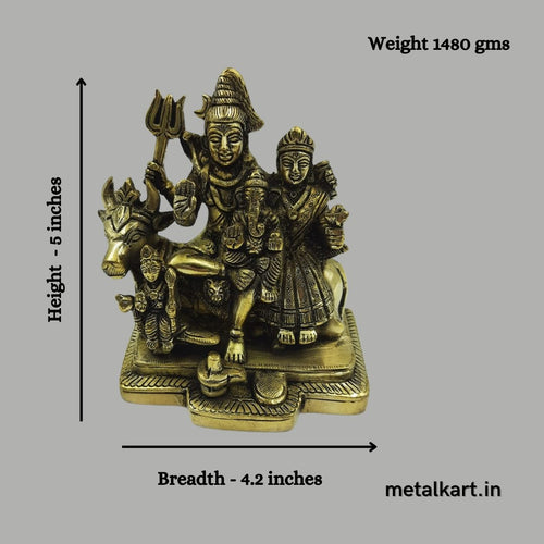 Shiv Parivar (Weight 1480 gms, Height 5 Inches)