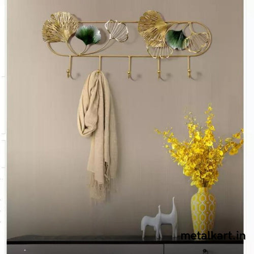 Soothing leaves handcrafted Wall Hook (27 x 12 Inches)