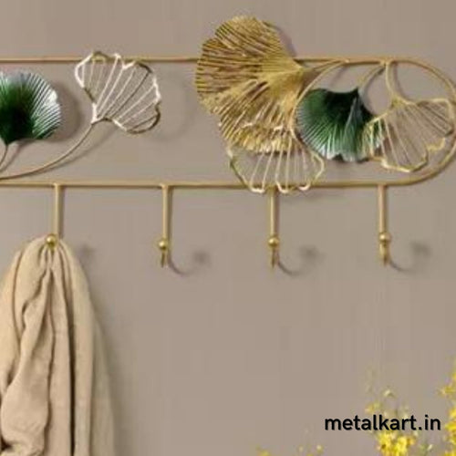 Soothing leaves handcrafted Wall Hook (27 x 12 Inches)