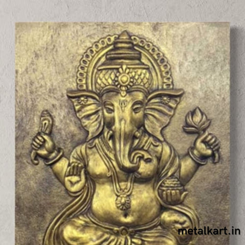 Sri Ganesh 3D Wall Sculpture (36 x 24 Inches)
