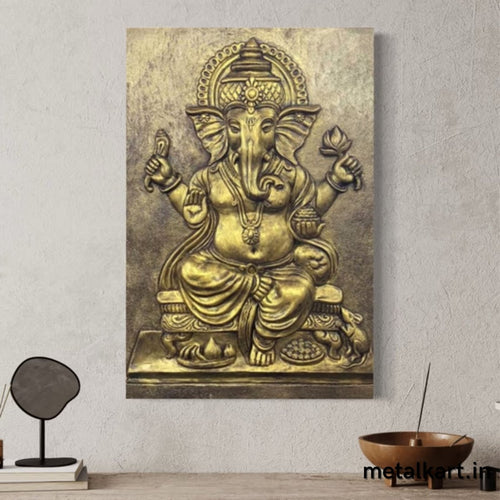 Sri Ganesh 3D Wall Sculpture (36 x 24 Inches)