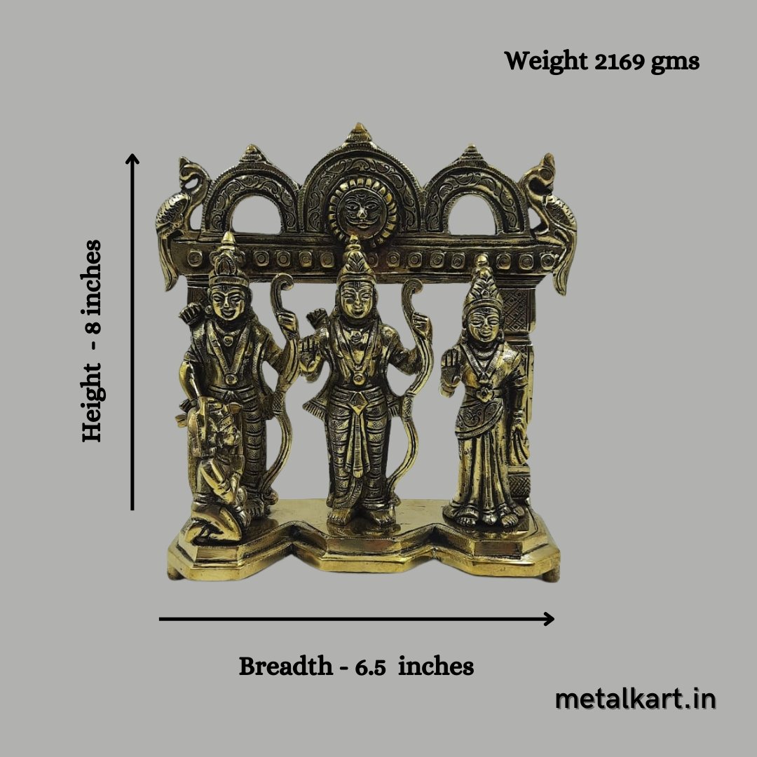 Sri Ram Darbar (Weight 2169 gms., Height 6.5 Inches)