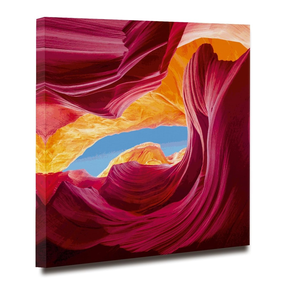 Striped Sentinel Bohemian Canvas Wall Painting (36 x 36 Inches)