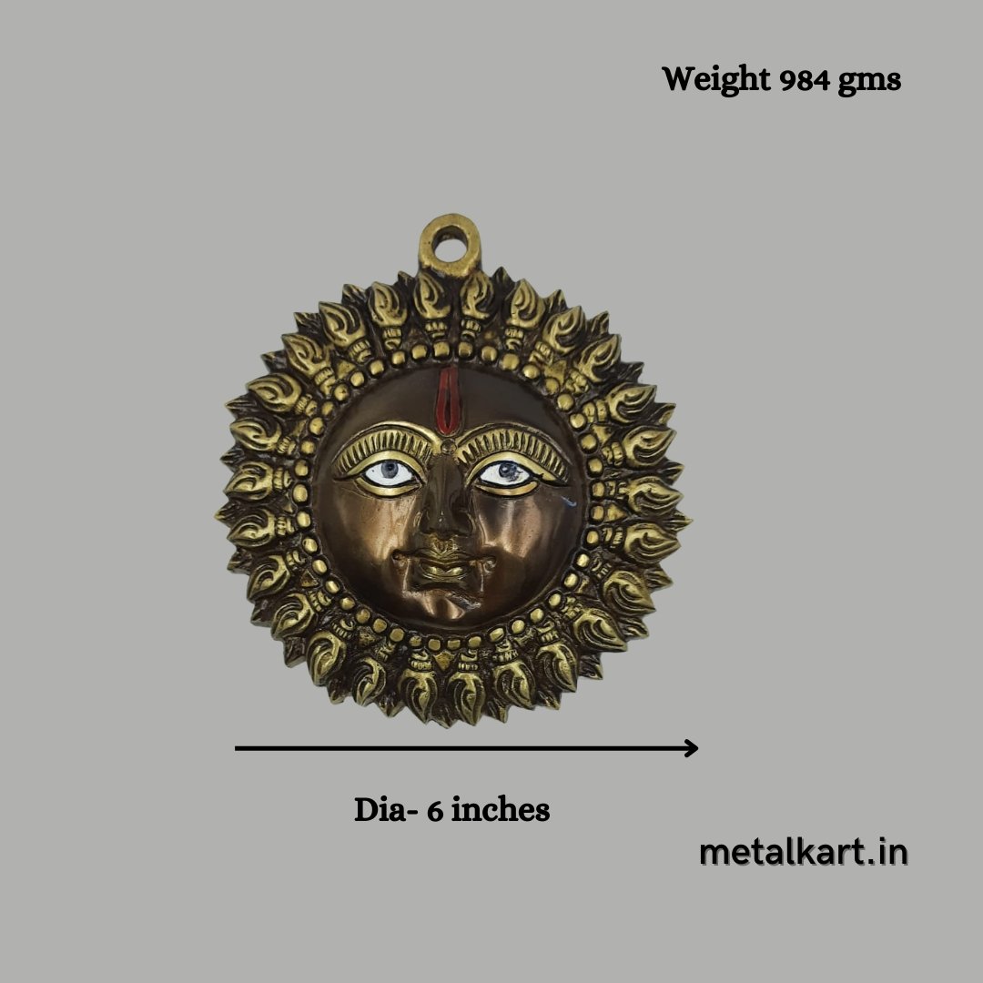 Surya Dev (Weight 984 gms, Dia 6 Inches)