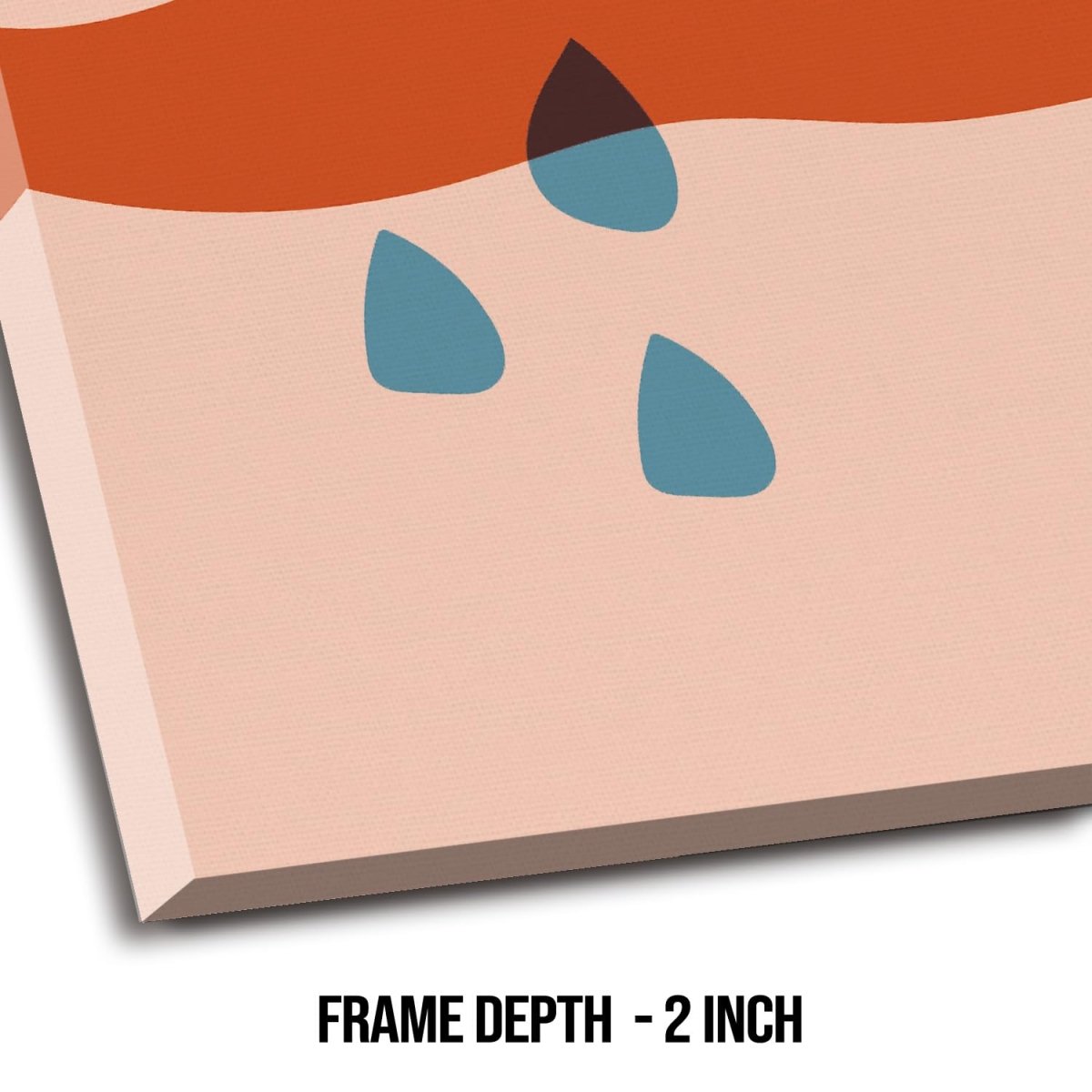 Teardrops on Canvas Wall Painting (36 x 36 Inches)