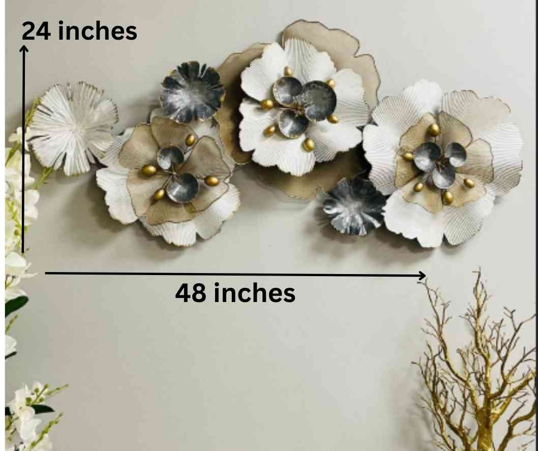 The Blooming Flowers (48 x 24 Inches)