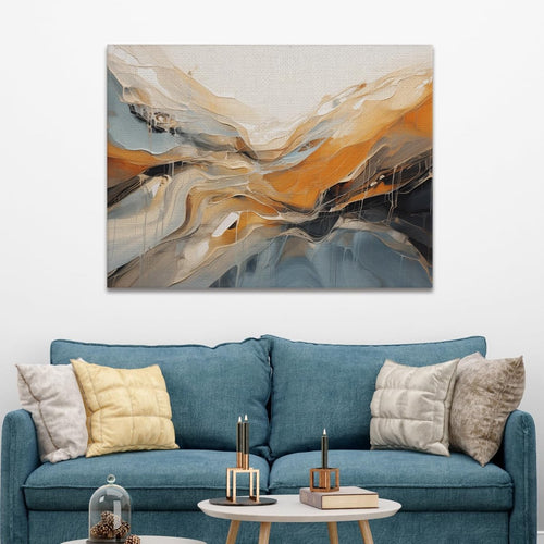 The Cosmic Ripple Canvas Wall Art (48 x 36 Inches)