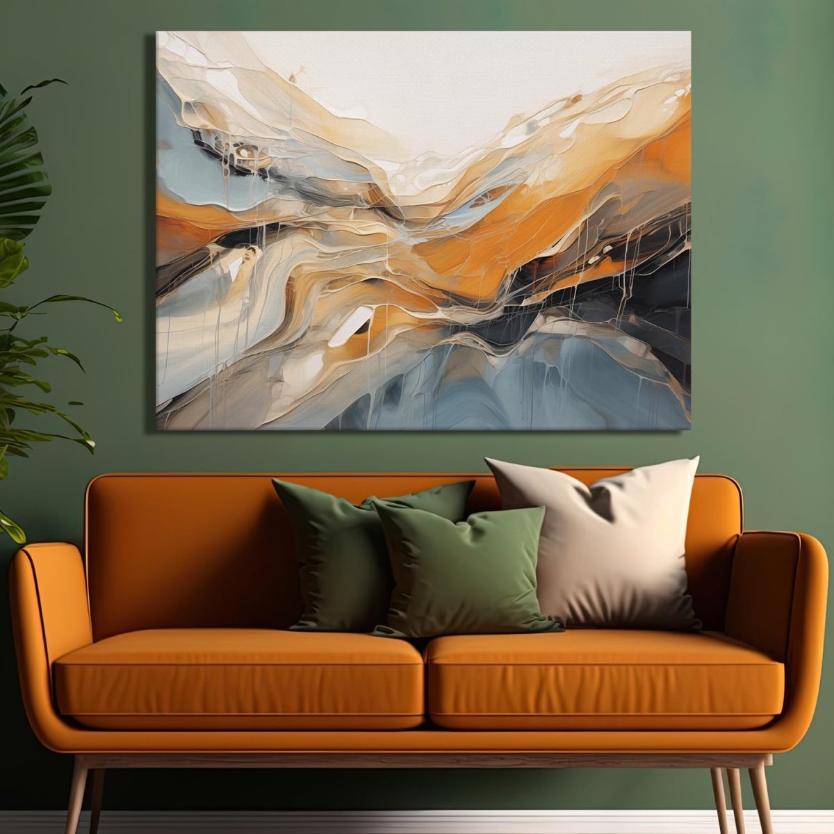 The Cosmic Ripple Canvas Wall Art (48 x 36 Inches)