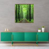 Thumbnail for The Forest Trail Framed Canvas Wall Art (24 x 24 Inches)