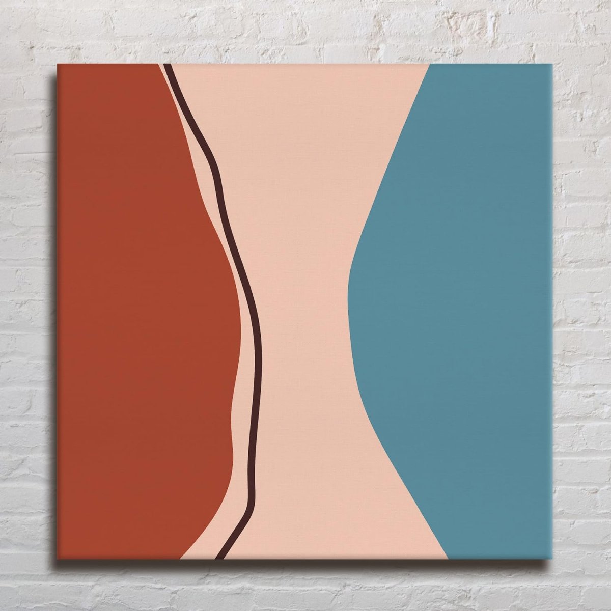 The Indigo Intersections Boho Canvas Wall Art (36 x 36 Inches)