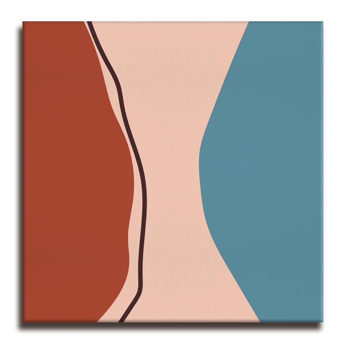 The Indigo Intersections Boho Canvas Wall Art (36 x 36 Inches)