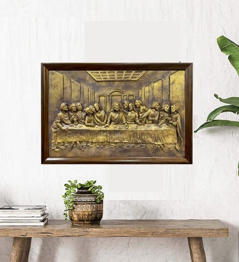 The Last Supper 3D Relief Wall Mural ( 36 x 24 Inches)