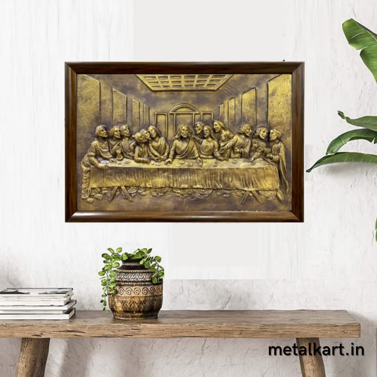 The Last Supper 3D Relief Wall Mural ( 36 x 24 Inches)