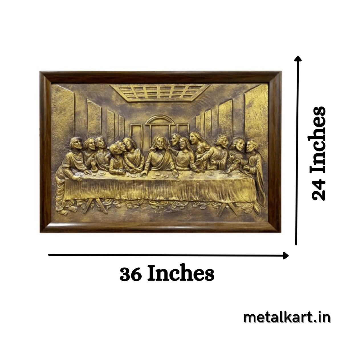 The Last Supper 3D Relief Wall Mural ( 36 x 24 Inches)